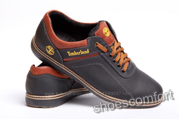 Спортивные кожаные туфли Timberland Sheriff черные