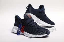 Мужские кроссовки Adidas AlphaBounce Instinct темно-синие с красным