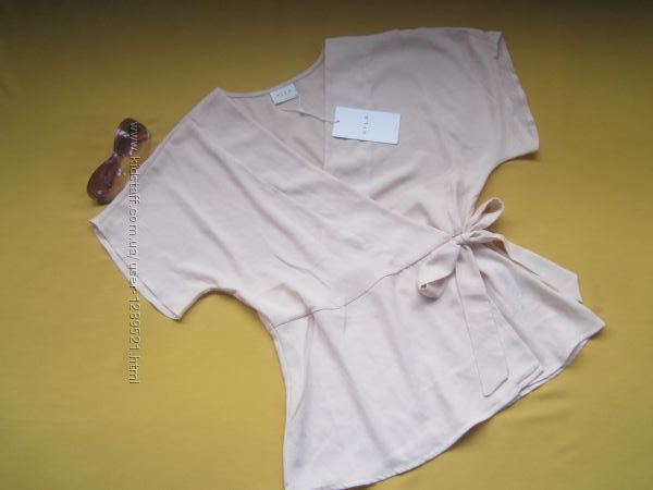 Пудровая стильная блузка, блейзер Vila Clothes, р. 36, Камбоджа