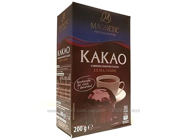 Magnetic Extra Ciemne  экстра-темное какао порошок, 200 гр