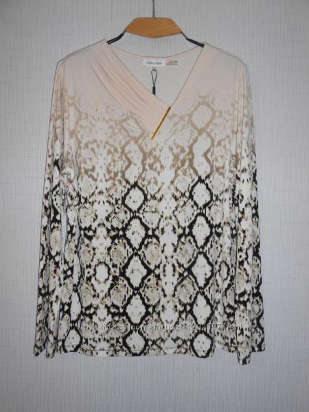 Шикарная блуза с длинным рукавом Calvin Klein размер XL оригинал