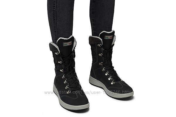 новинка - зимние высокие ботинки Grisport 43609 чёрные Италия женские