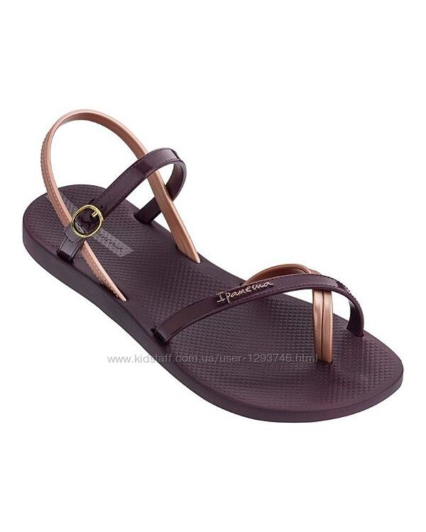 женские сандалии босоножки ipanema fashion sandal цвет бургунд  35/36
