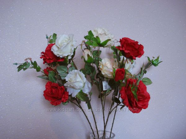 Искусственные цветы Розы, Амаралис, Эустомы, Орхидея