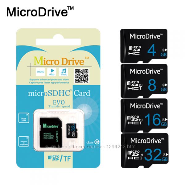 Карта памяти microSD на 8 GB адаптер