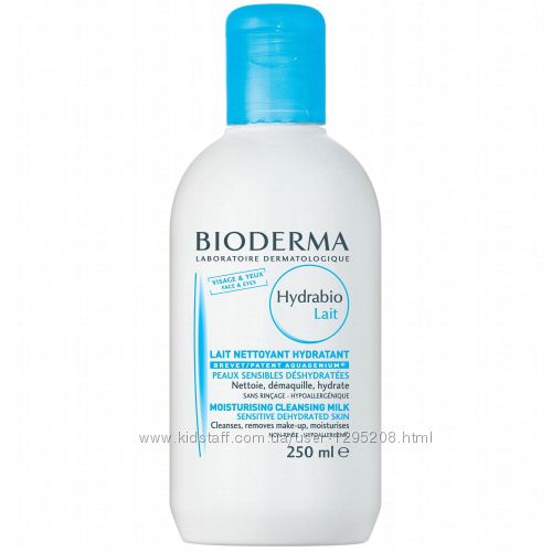 Очищающее молочко для снятия макияжа с глаз и лица Bioderma Hydrabio Lait