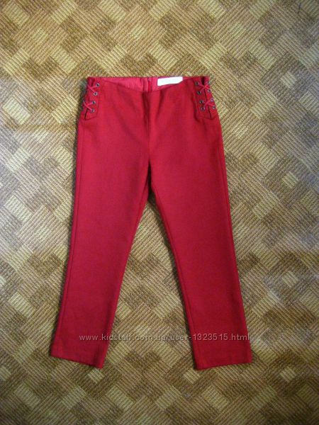 Терракотовые брюки, штаны - Zara kids - возраст 9-10лет