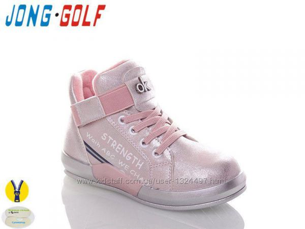 Стильні рожеві черевики ТМ J. Golf для дівчаток на флісі  