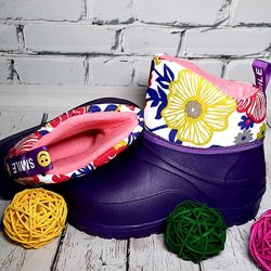  Осінні сноубутси для дівчаток на флісі  Підходять для холодної осені/весни