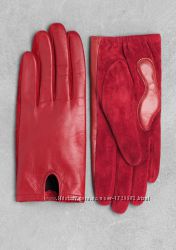 Кожаные перчатки & Other Stories кожа, замша, шелк красный