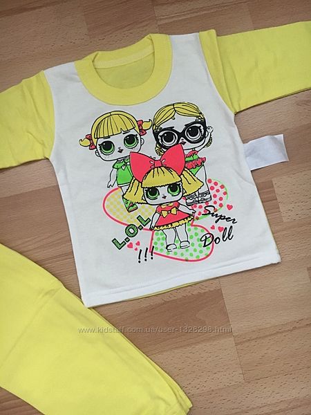 Теплі дитячі піжами Теплые детские пижамы с начесом