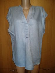 Льняная блузка лён Пог-57 см