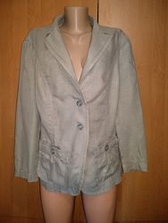 Шикарный льняной пиджак лён Пог-53 см