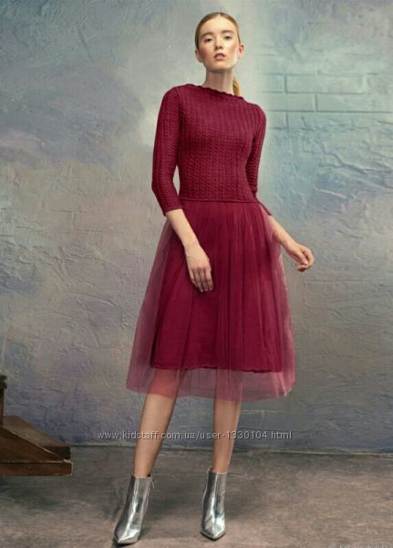 Вязаное платье женское.