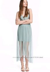 Кружевное платье сарафан H&M с фатиновой юбкой