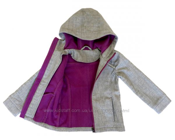 Демисезонная куртка-ветровка для девочек и подростков SOFTSHELL