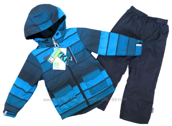 Демисезонный комплект для мальчика куртка на флисе и брюки на коттоне