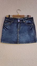 Юбка джинсовая стильная мини для девочки 12-14лет от pistazho 