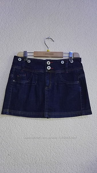 Джинсовая мини юбка для девочки 11-12 лет, рост 152см от zara kids.