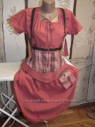       Платье индиго люкс терракотовое р. 48 белорусский трикотаж