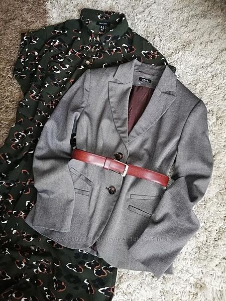Стильный базовый пиджак красивого серо-коричневого оттенка от s. oliver
