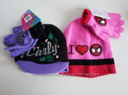 Распродажа Комплект шапка перчатки на девочку  Nickelodeon, Marvel Heroes