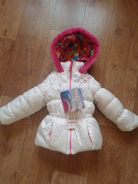 Зимняя белая красивая куртка на девочку 1-2года, размер 2Т