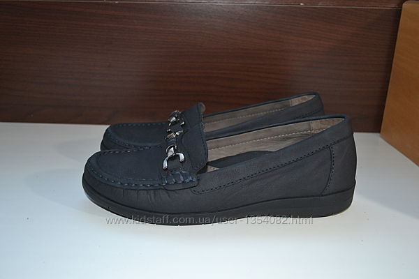 Gabor 38р мокасины кожаные туфли полуботинки ботинки