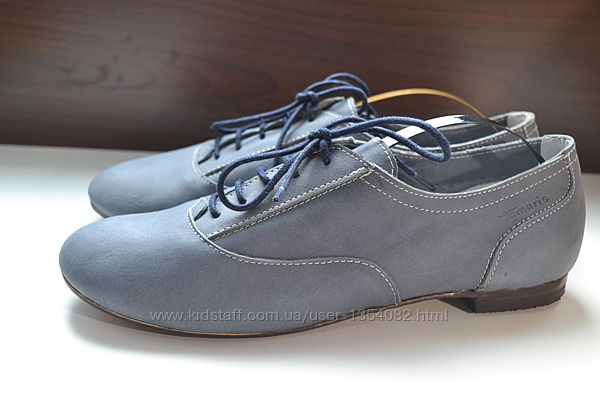 Tamaris 40р кожаные туфли полуботинки новые.