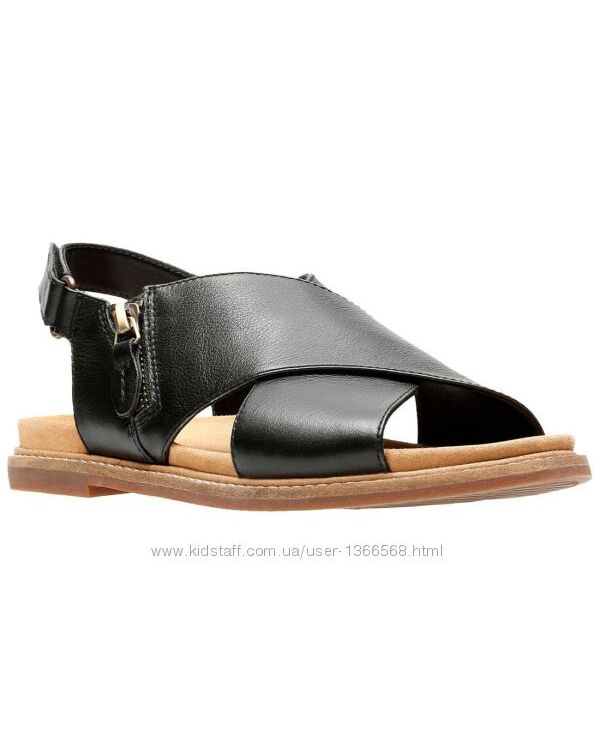 Шкіряні сандалі Clarks Corsio Calm Black
