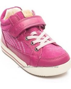Шкіряні черевики Clarks Lilfolk Boo Pink
