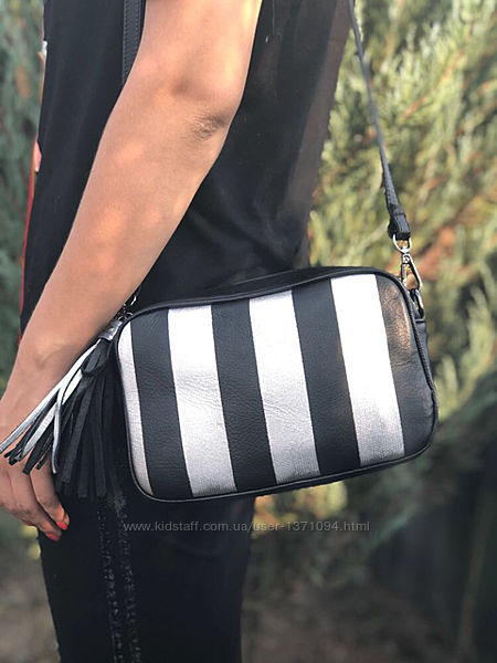 Італійська шкіряна сумочка кросбоді