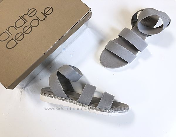 Скидки Босоножки женские Италия Andre Assous размер 38 шлёпанцы сандалии