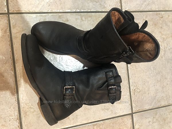 Кожаные итальянские сапоги 32р.