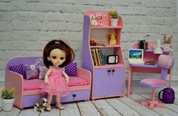 Набор мебели для кукол. Детская.