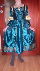 Платье и корона  Мерида . Рапунцель .  Размер 110-116. 116-122.