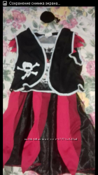 Карнавальный костюм платье пиратка р 122-134. 140. 150
