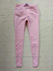 Пудровые коттоновые джинсы скинни Charles vogele, 12 размер