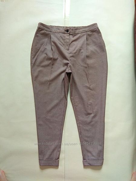 Зауженные штаны брюки с стрелками и высокой талией Next, 16 размер. 