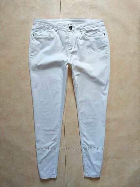 Стильные белые штаны джинсы cкинни Street one, 12 размер. 