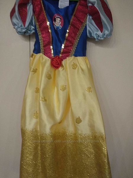 Карнавальное платье принцессы белоснежки disney дисней на 3-4 года оригин