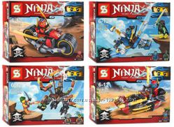 Конструктор SY243 Ninja, ниндзя, ниндзяго, Ния, Морро, Кай, Джей