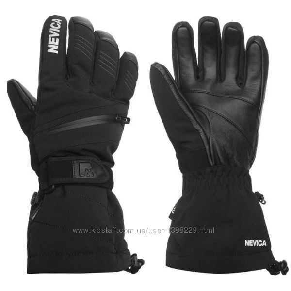 Мужские проф. лыжные перчатки Nevica Vail, Кожа, Англия, Waterproof