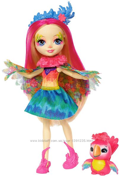 Кукла Enchantimals Пикки Какаду Peeki Parrot Doll & Sheeny. 