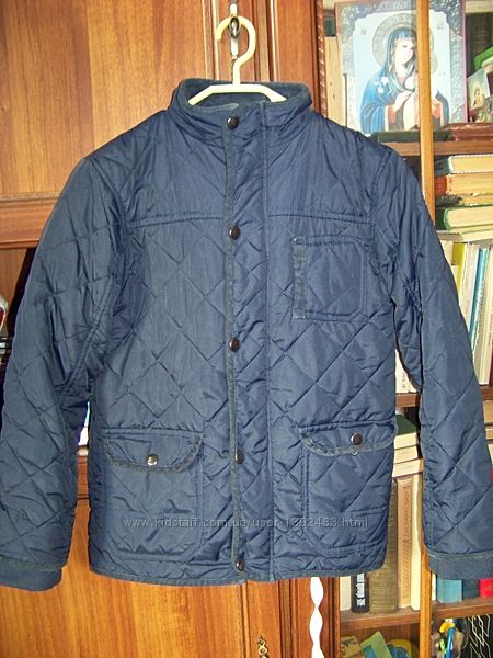 Темно-синяя демисезонная куртка-пиджак Rebel 8-10 лет 140 см