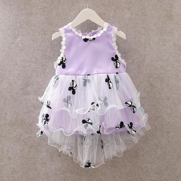 Платье детское нарядное Маленькая Мышка на 1-3 годика 