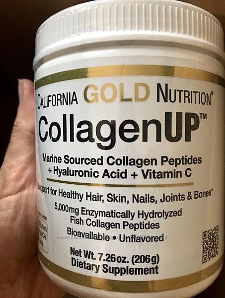 Морской Коллаген California Gold Nutrition, 206 грамм Collagen Up
