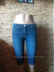 джинсовые бриджи, шорты - размер М