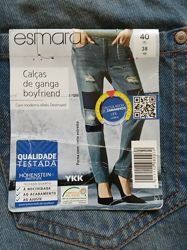 Новые стильные джинсы бойфренды рванки Esmara evro 38, наш 44, см. замеры