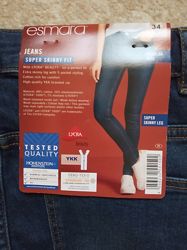 Новые джинсы Esmara Super Skinny fit evro 34, наш 40-42, см. замеры